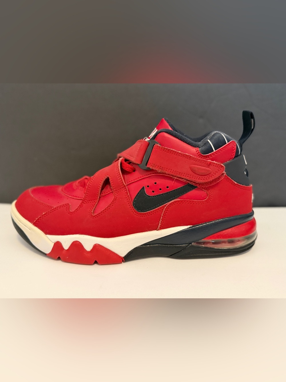 Nike Air Force Max CB Gym Red Charles Barkley Men's 11.5 Basketball CJ0144-600